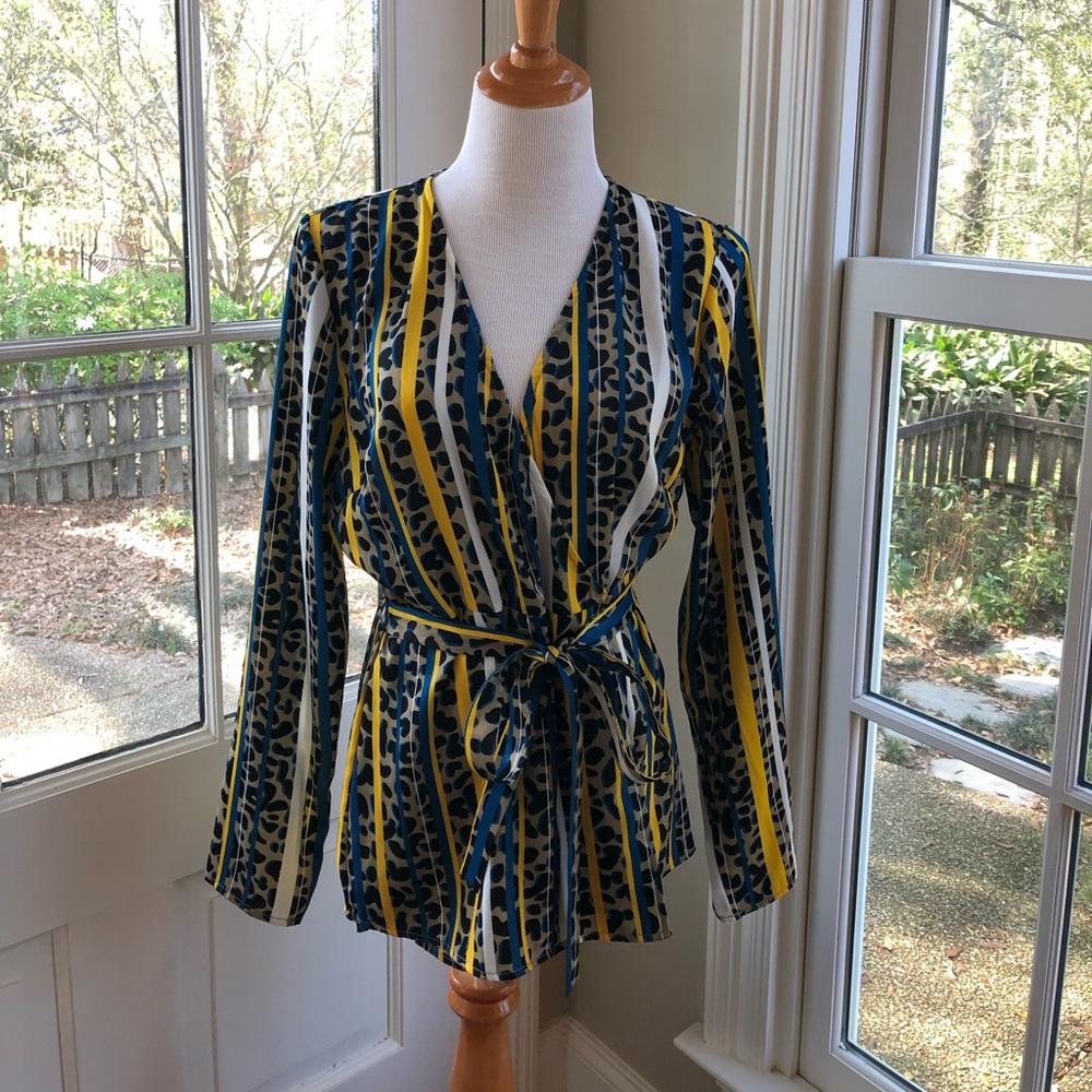 House of Harlow 1960 x Revolve silky blouse